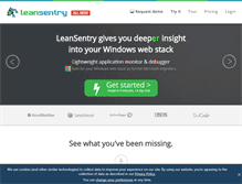 Tablet Screenshot of leansentry.com